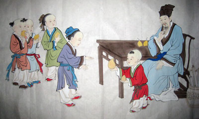 东汉时期神童孔融的故事