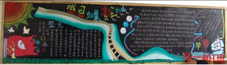 感恩节黑板报(9)