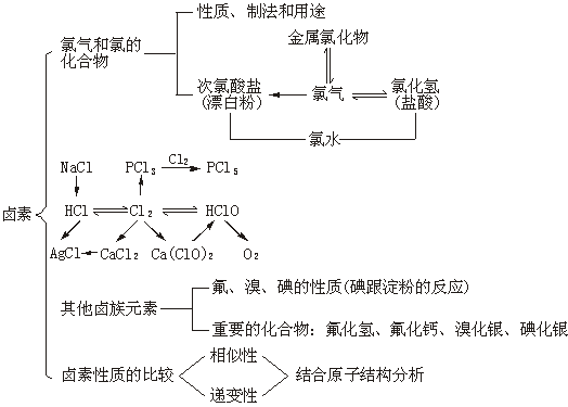 2011年高考化学知识网络结构图:2.元素与化合物