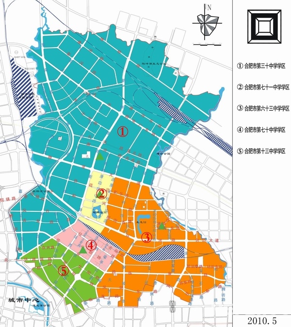 合肥市第十学 新蚌埠路以东; 合肥市第七十中学; 合肥新站区规划