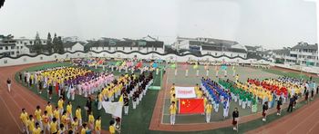 运动会入场式全貌