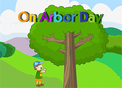 关于植树节的英语作文:在植树节 On Arbor Day