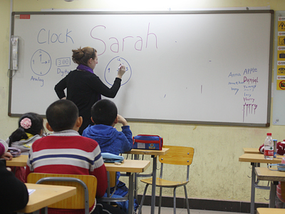 2012乐加乐春季英超班免费外教口语课课堂展