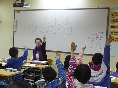 2012乐加乐春季英超班免费外教口语课课堂展