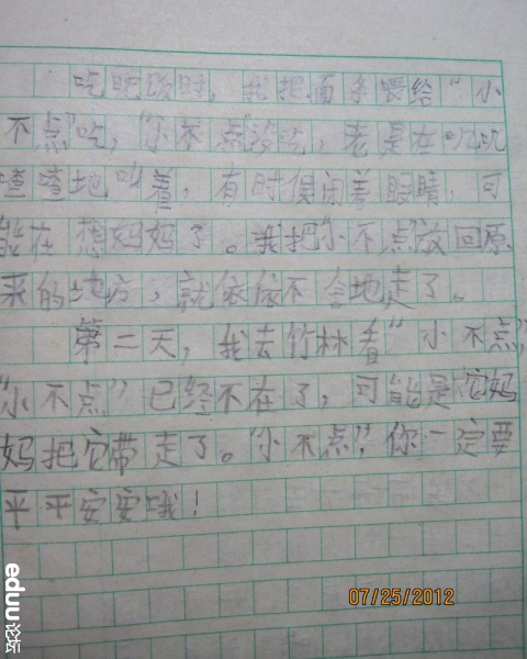 麻雀作文三年级