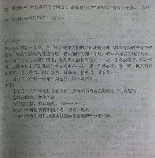 2012—2013(下)八年级月考语文题(8)