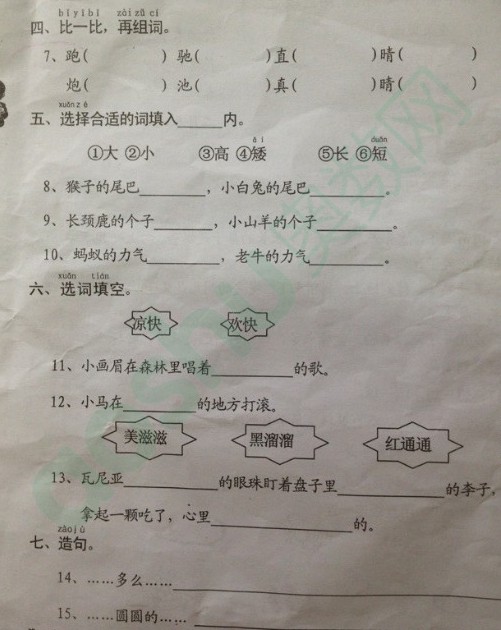 人ɽСѧһ꼶²ĩԾ2013.6