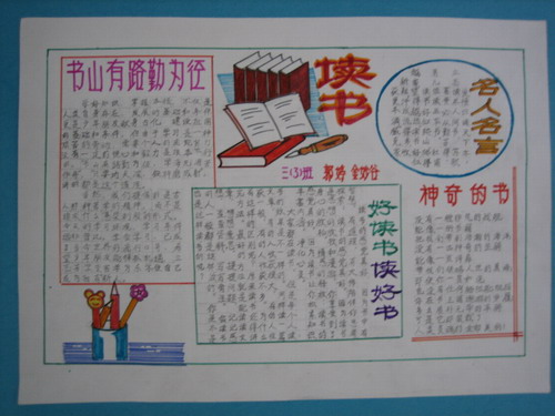读书手抄报:好读书读好书