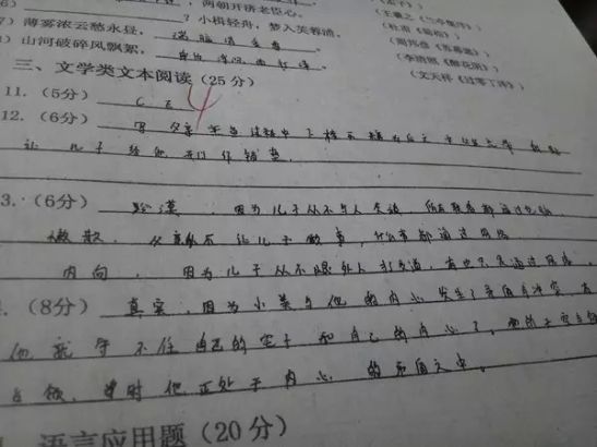 最令高考阅卷老师眼残的字体组图