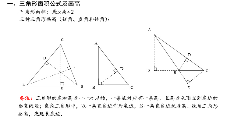 三角形的高怎么求公式_三角形的底怎么求公式_三角形的高公式