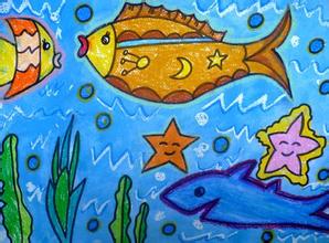 海底世界儿童画：作品欣赏2_智力开发插图3