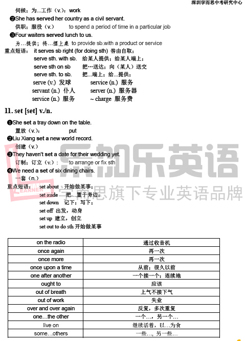 初三英语知识点