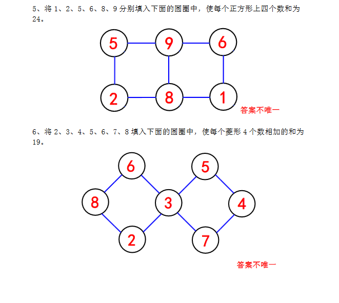 三角形数阵图例题及解法