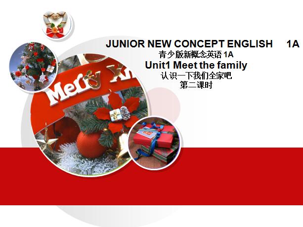新概念版小学一年级上册英语课件：《Unit 1 Meet the family 2》