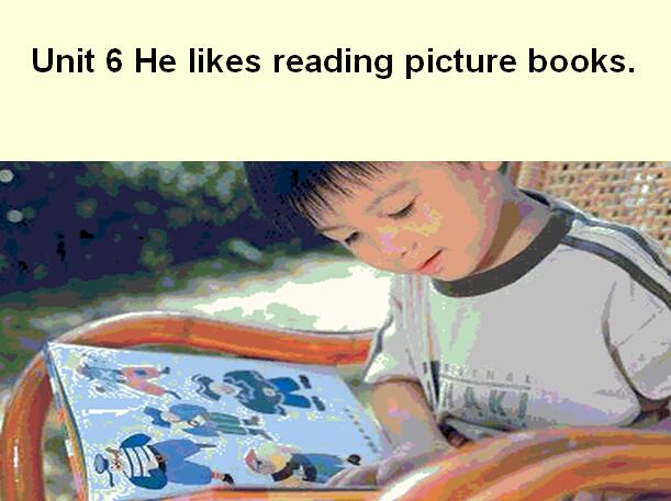 剑桥版小学二年级上册英语课件：《Unit 6 He likes reading picture books》