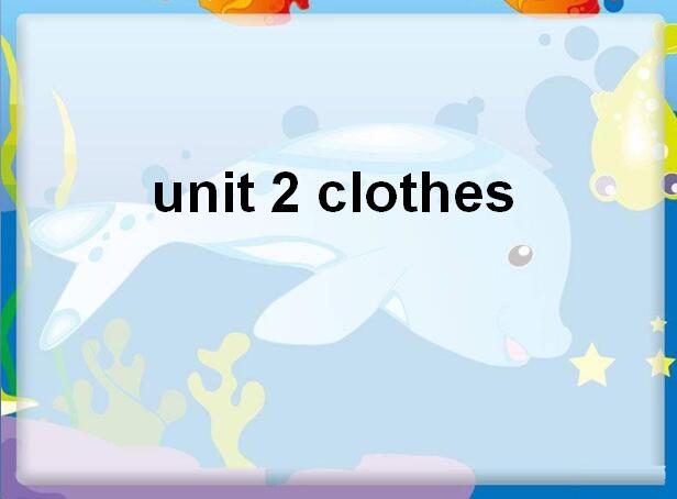 ٿӢСѧ꼶²ӢμUnit 2 clothes