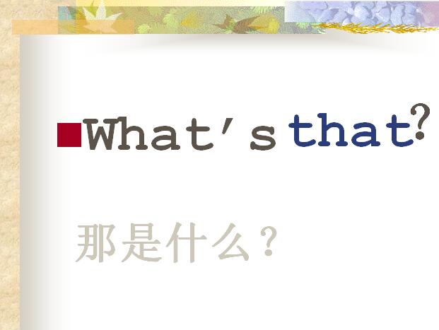 ̰СW(xu)꼉ӢZnwhat s that2