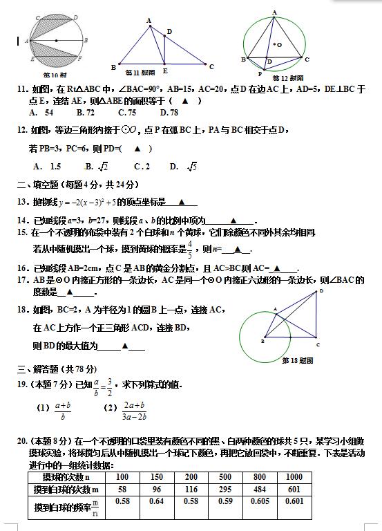 2018㽭Ϫ꼉(j)ϔ(sh)W(xu)ԇ}DƬ棩