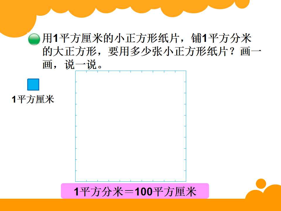 北师大版三年级下册数学课件《面积单位的换算》2