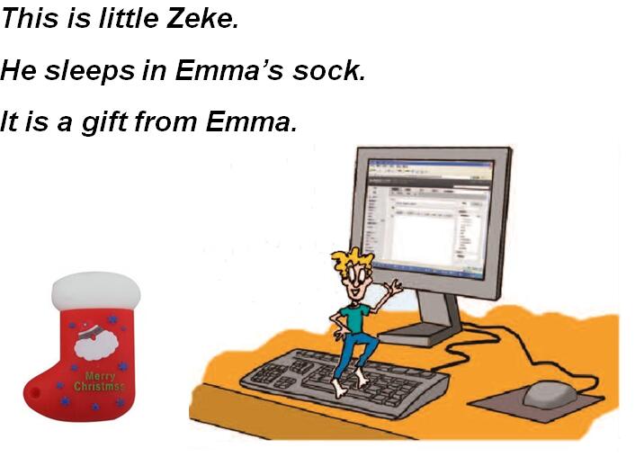 冀教版小学五年级下册英语课件：《Little Zeke Sends an Email》