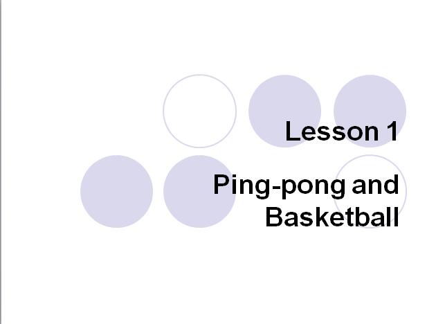 ̰Сѧ꼶²ӢμPing-pong and Basketball3