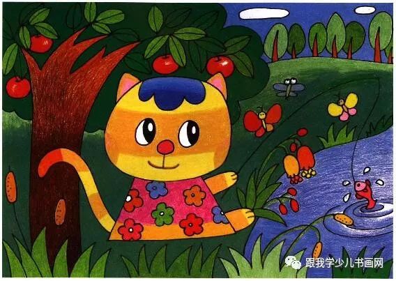 儿童美术培训教材:小猫钓鱼 _艺术培养插图1