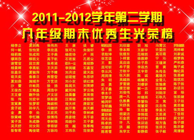 合肥四十五中期末考试特优生名单
