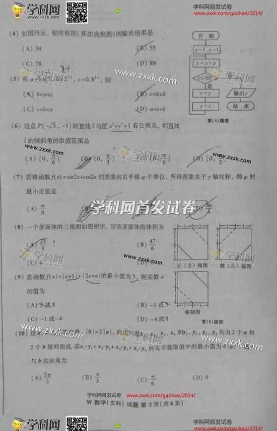 2014갲ո߿(sh)W(xu)ģԇ}