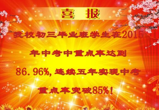 小升初擇校參考:師大一中2015中考成績