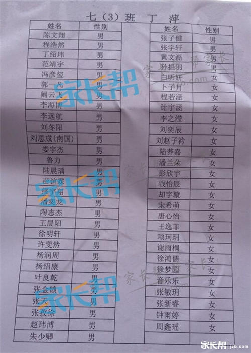 合肥45中分班名单