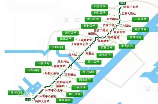 武汉地铁3号线28日通车(内附换乘策略)