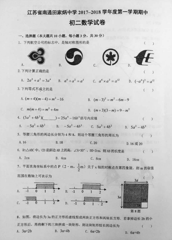 2018ýKͨұЌW(xu)꼉ϔ(sh)W(xu)ԇ}DƬ棩