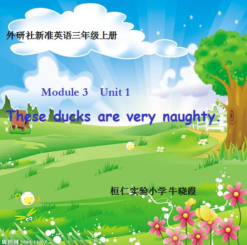 VݰСW(xu)꼉(j)σ(c)ӢZ(y)nUnit 1 These ducks are very naughty