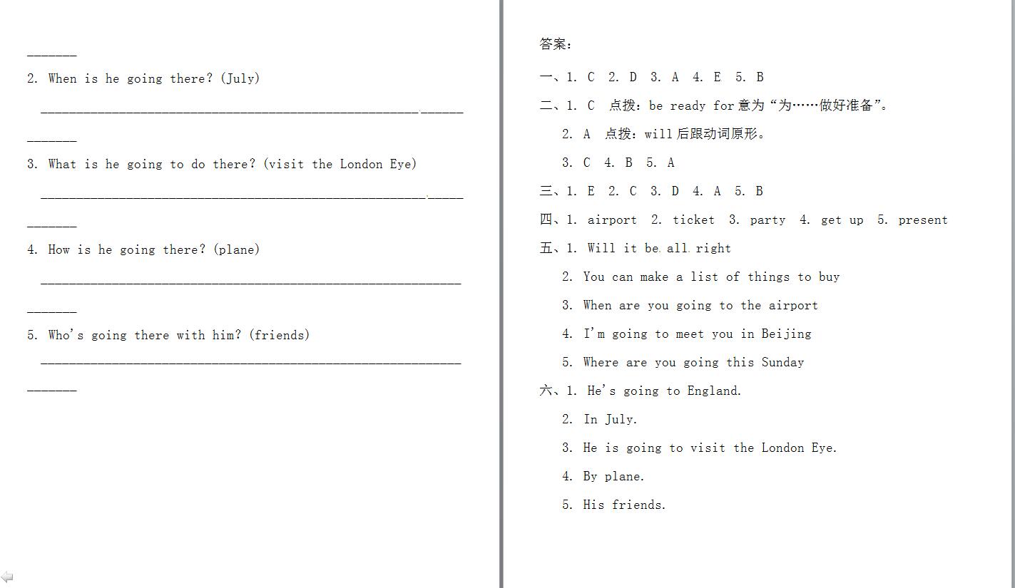 СW(xu)꼉(j)(c)ӢZһnһModule 10Unit 1DƬ棩