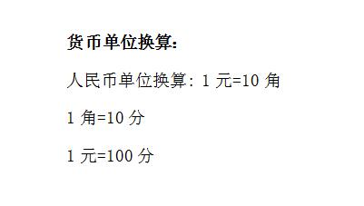 19年小学三年级数学公式 货币单位换算 数学公式 奥数网