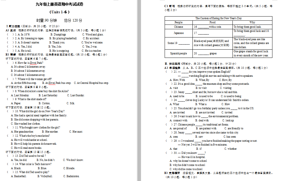 ЌW(xu)2019-2020W(xu)ӢZоDƬ棩