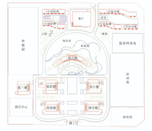 潍坊一中地图图片