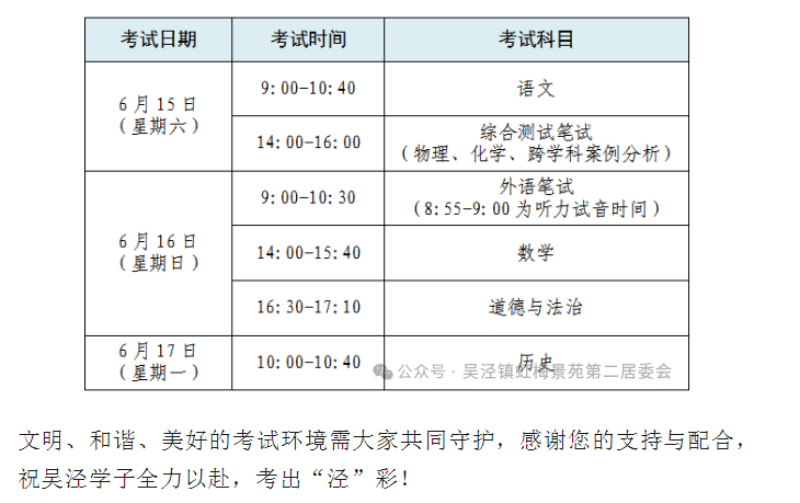 2024年上海中考考试前要紧提醒