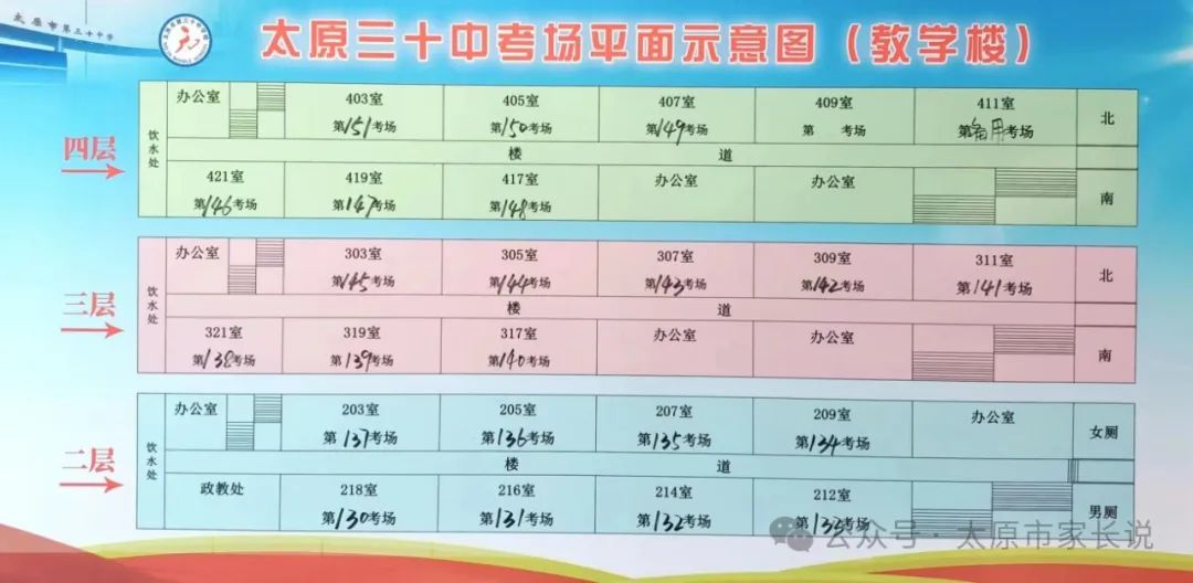 2024山西太原中考各区考试知识点平面图