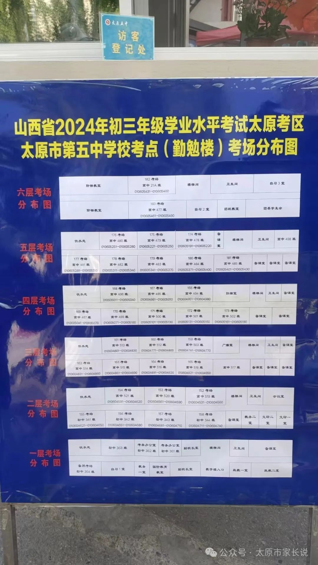 2024山西太原中考各区考试知识点平面图