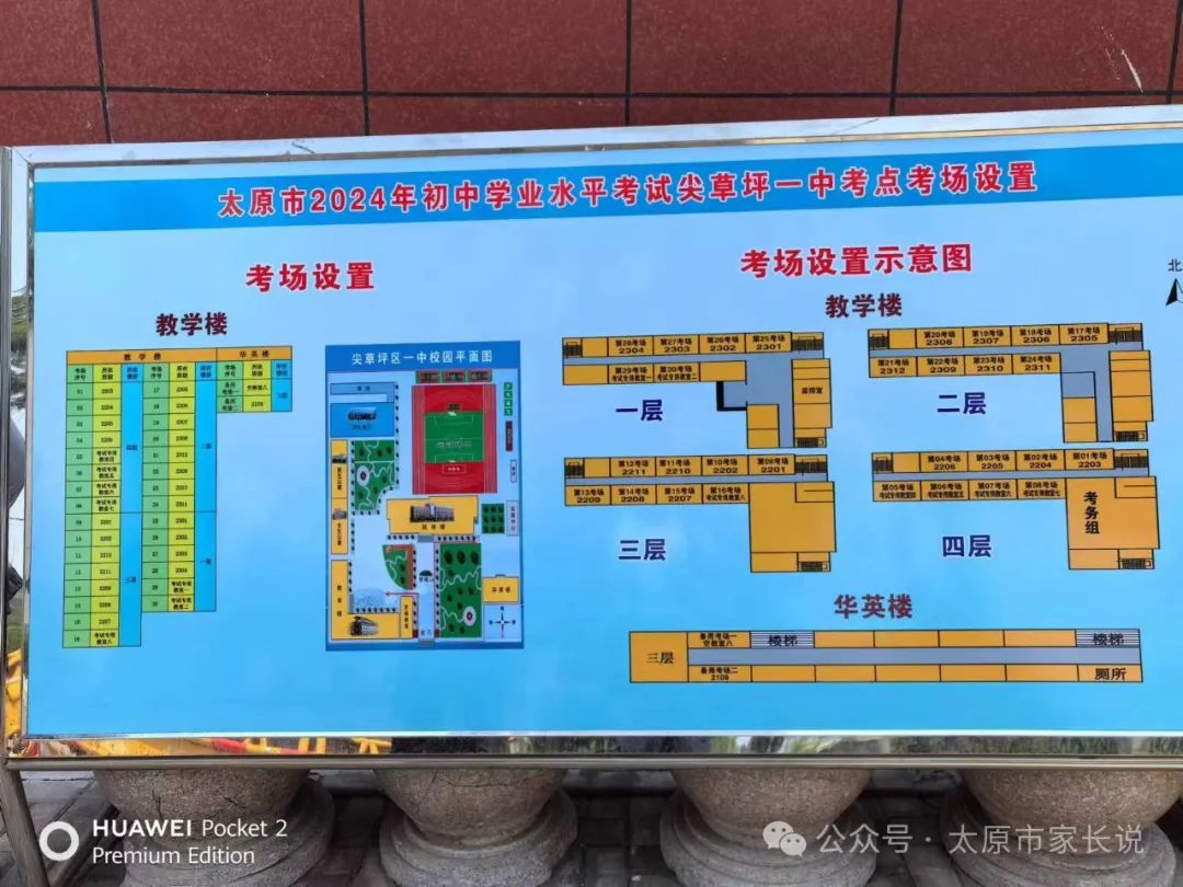 2024山西太原中考各区考试知识点平面图