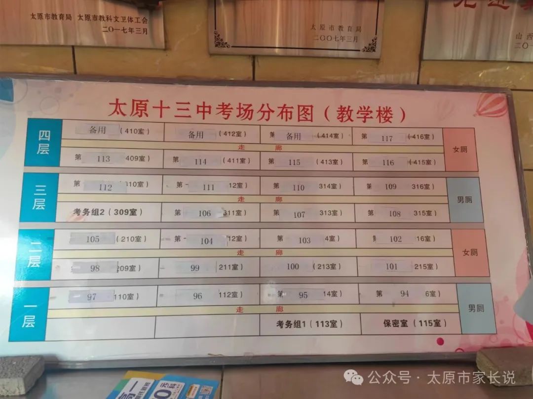 2024山西太原中考各区考试知识点平面图