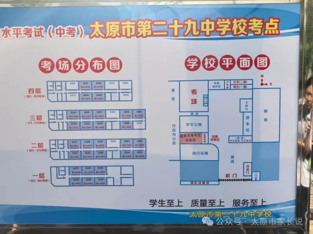 2024山西太原中考各区考试知识点平面图