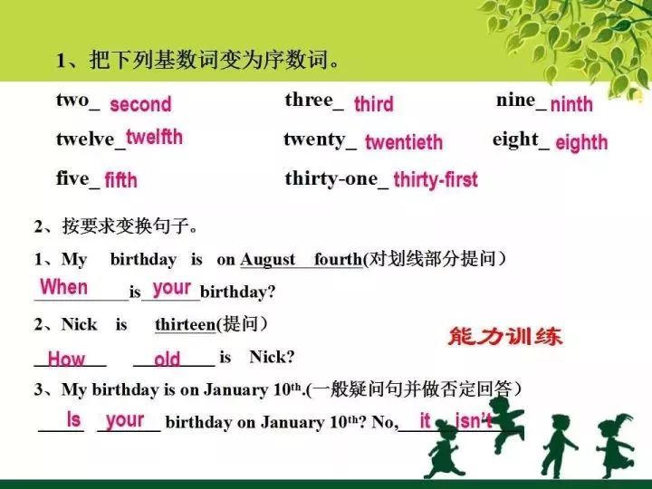 ����СѧӢ���﷨֪ʶ����ࣺ����4